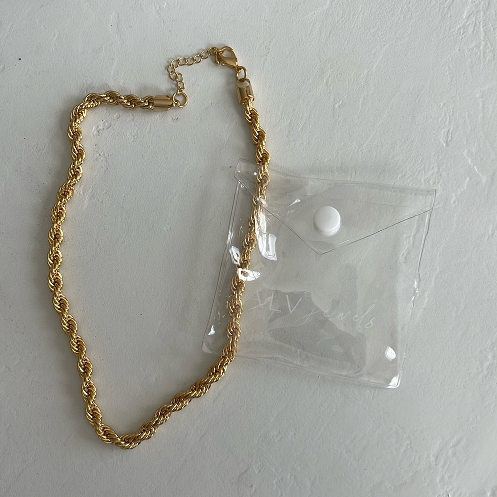 ALV Jewels Gold Cable Necklace